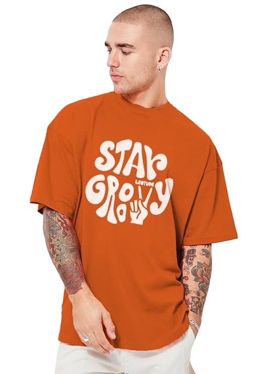 BULLMER Trendy Regular Fit Printed Half Sleeve Shirt for Men