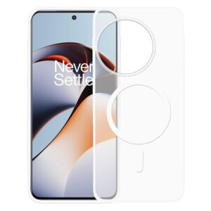 amazon basics Luxury Paper Thin Case Cover for OnePlus 11R 5G 5G | Matte Finish | Compatible with magsafe | (White, OnePlus 11R 5G 5G)